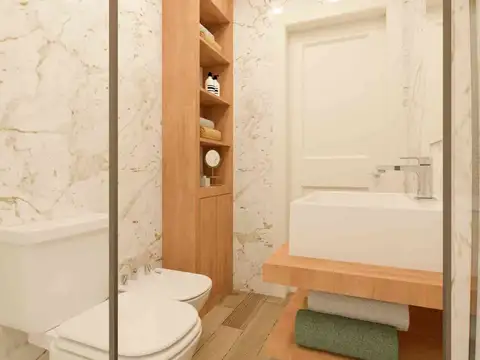 Departamento 2 ambientes con 1 baño