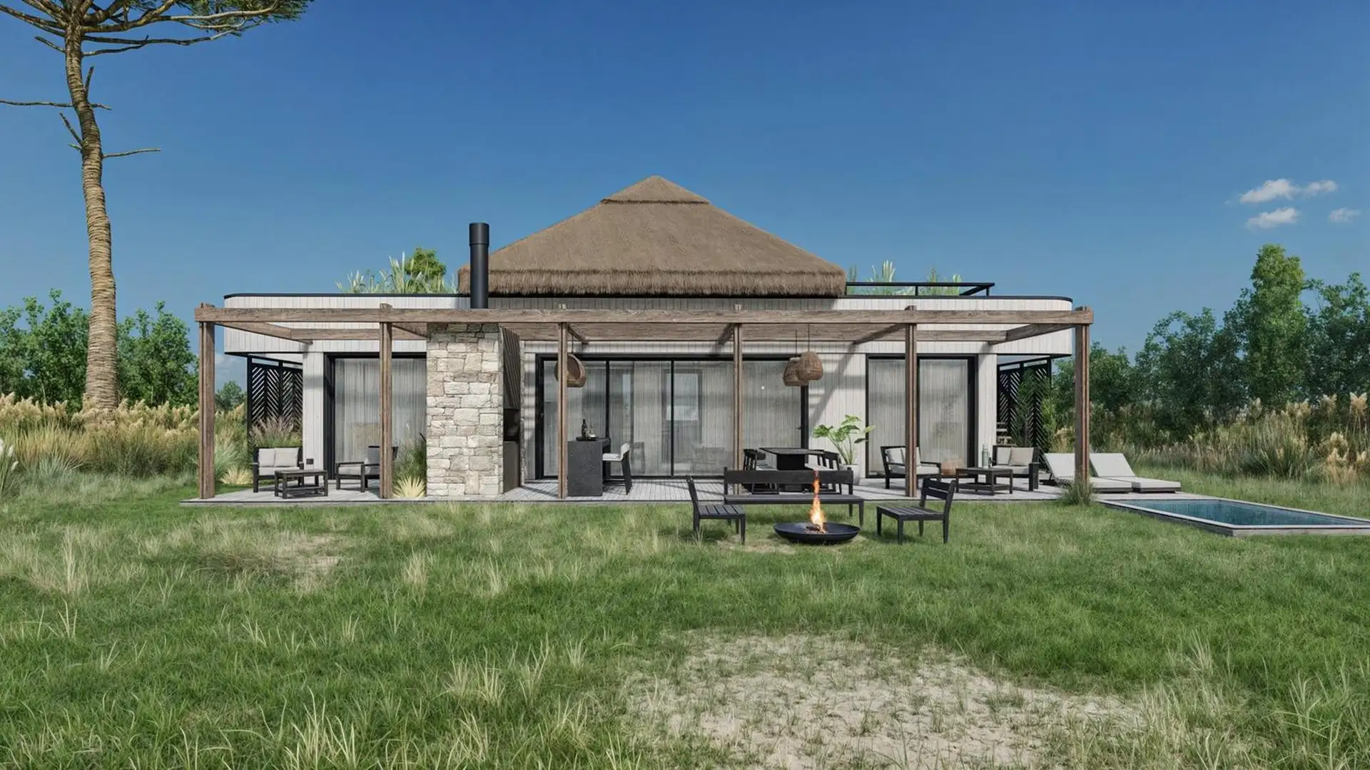 Casa 2 dorm, 105m² con viñedo propio — Barrio Chapadmalal