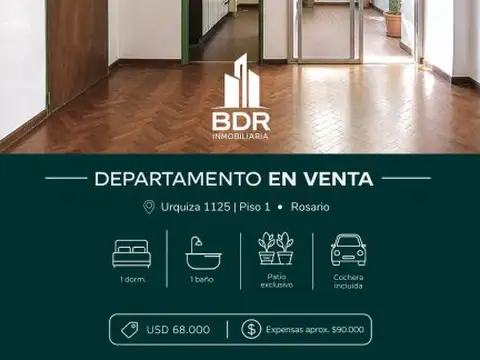 DEPARTAMENTO CENTRO - VENTA- UN DORMITORIO
