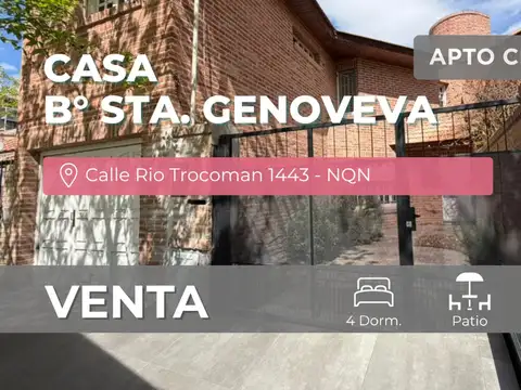 Venta casa 4 dorm. rio trocoman 1443 neuquén