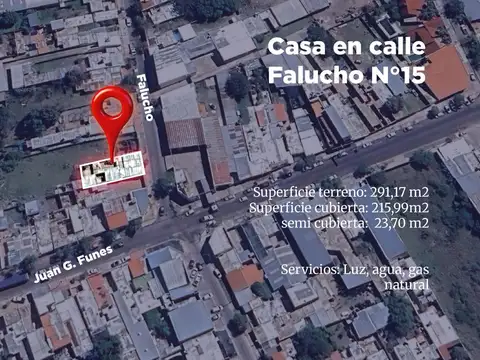 VENTA Casa a reciclar. Falucho N°15