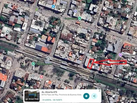 TERRENO 10X23MTS PASO DEL REY CENTRO FRENTE ESTACION FOT 1.8