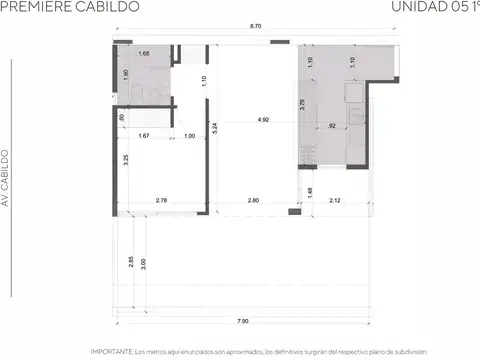 Departamento en Venta de 2 ambientes
