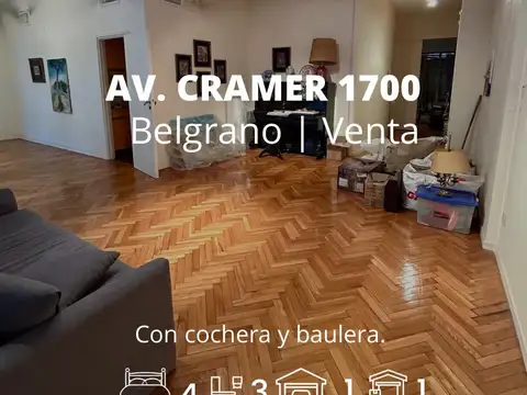 Venta Departamento 5 ambientes en Belgrano con cochera
