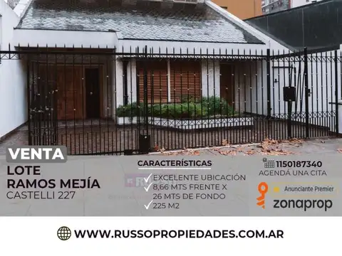 Lote en venta Ramos Mejía- Ubicación Privilegiada