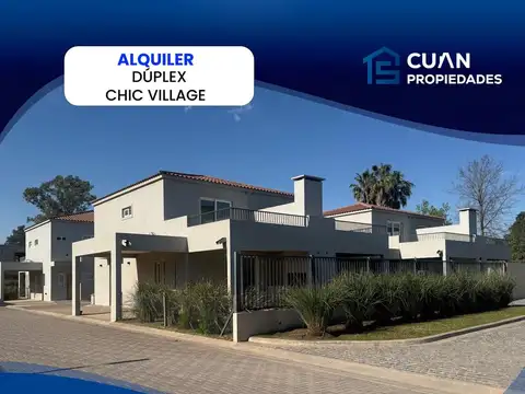 Duplex en alquiler Chic Village - CUAN PROPIEDADES