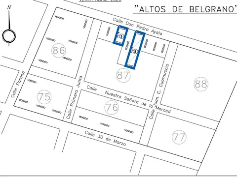 Terreno en Venta en Pueblo General Belgrano, USD 32.000