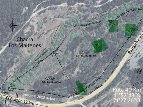 Terreno en Venta en El Bolson, USD 625.000