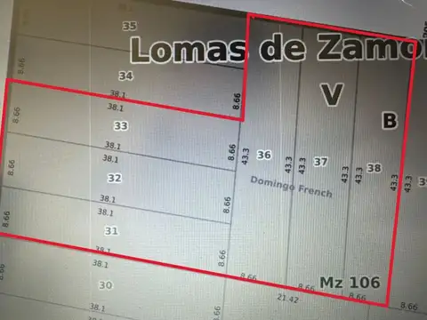 Terreno en Venta en Banfield, Partido de Lomas de Zamora