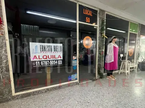 ALQUILER LOCAL COMERCIAL EN GALERÍA FRANCESA. QUILMES CENTRO.