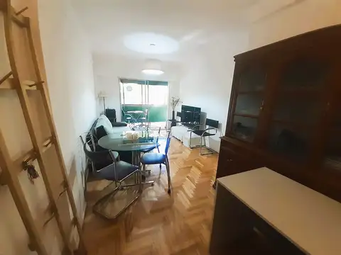 MUY LUMINOSO 3 AMBIENTES EN BELGRANO AMUEBLADO CON POSIBILIDAD DE COCHERA