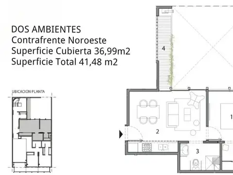 BELGRANO DEPARTAMENTO VENTA 2 AMBIENTES A ESTRENAR