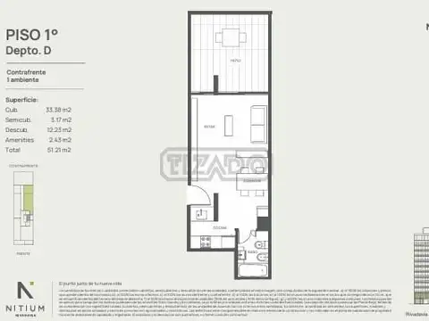 Departamento en Venta al Norte