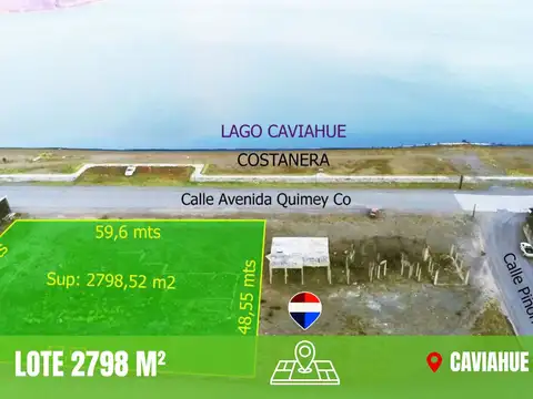 EN VENTA - LOTE FRENTE AL LAGO CAVIAHUE