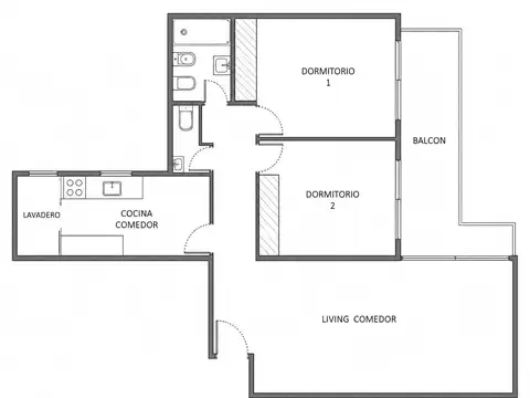 Departamento en Venta de 2 dormitorios