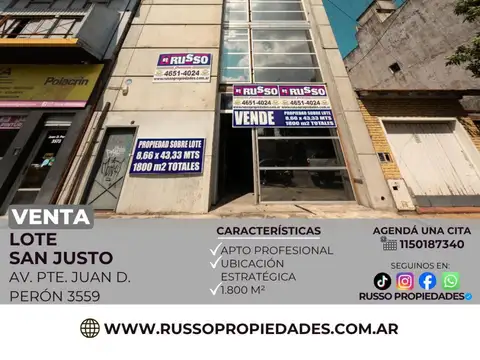 Venta lote San Justo