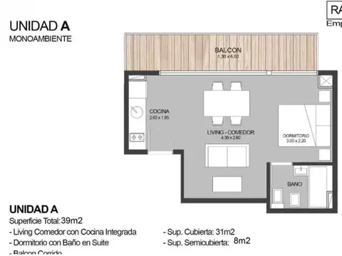 Departamento en Venta al Este
