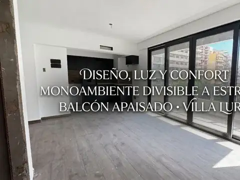 DEPARTAMENTO MONOAMBIENTE VENTA VILLA LURO BALCON