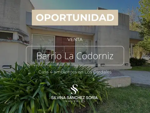 CASA 4 AMBIENTES EN VENTA, LA CODORNIZ