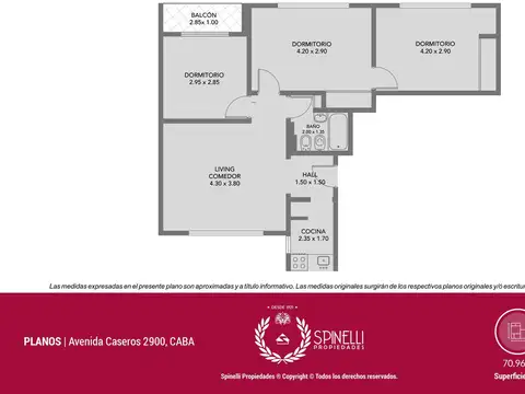 Departamento en Venta de 3 dormitorios