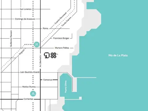 Departamento 2 ambientes con 1 baño