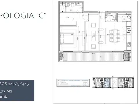 Departamento en Venta con 1 cocheras