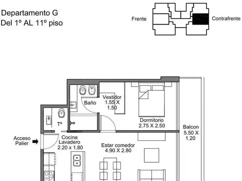 Departamento en Venta al Sur