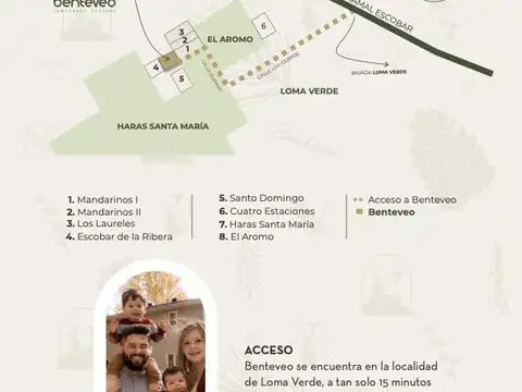 Terreno a la venta en Barrio Benteveo - Loma Verde