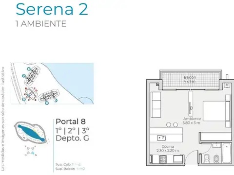 Departamento en el emprendimiento Lagoon Pilar