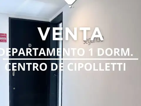 VENTA DEPARTAMENTO UN DORM. CON COCHERA CIPOLLETTI