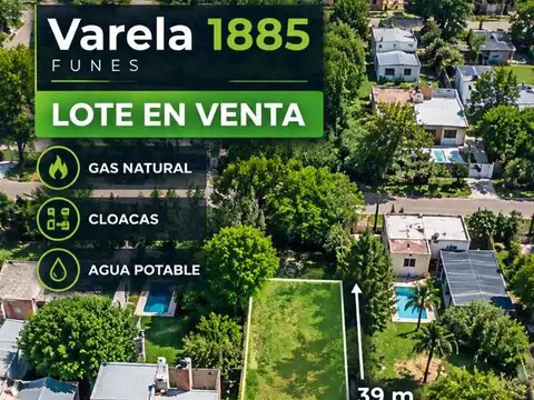 Terreno en Venta 10  mts Frente