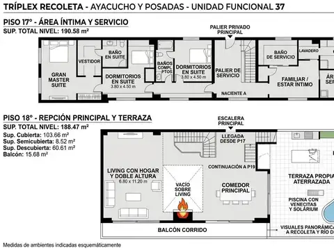 Departamento en Venta en Retiro, USD 2.500.000