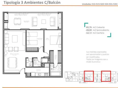 Departamento en Venta de 2 dormitorios