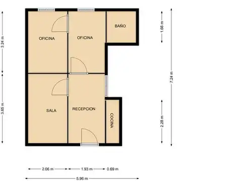 Departamento en Venta de Monoambiente