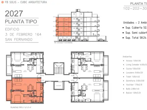 Venta 2 ambientes San Fernando Financiado Cochera