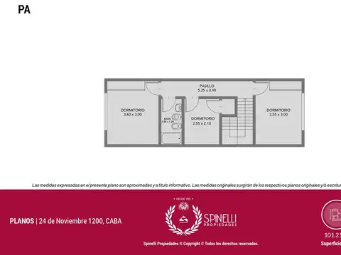 Casa 4 ambientes con 1 baño
