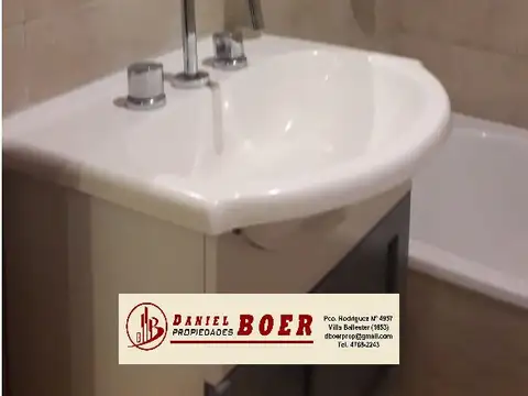 Departamento 2 ambientes con 1 baño