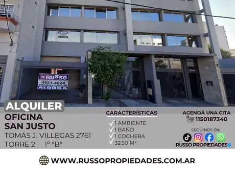 Alquiler de Oficina - San Justo