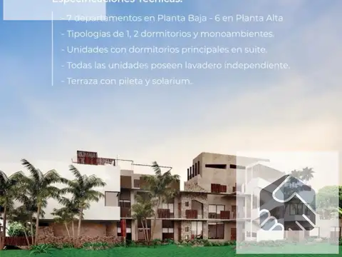 Departamento en Venta en Santa Rita, USD 115.000