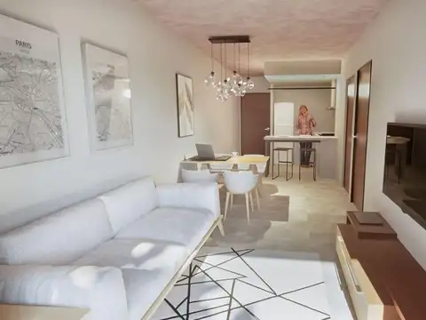 Departamento Monoambiente con 1 baño
