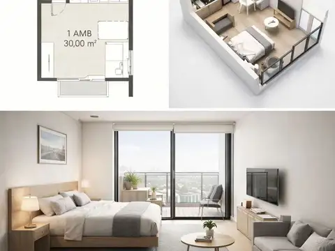 Departamento en Venta de Monoambiente