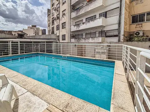 Departamento  2 ambientes superluminoso con pileta gimnasio y laundry