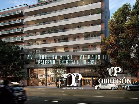 VENTA MONOAMBIENTE 35,5 MTS BALCÓN TERRAZA AMENITIES Av. CORDOBA 5061 PALERMO