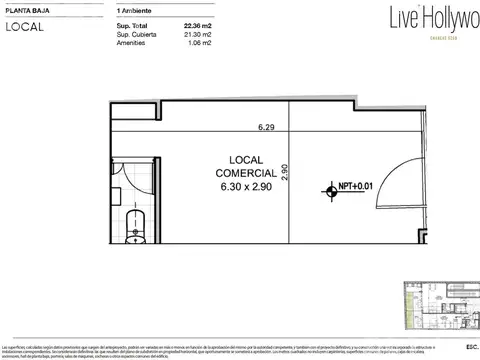 Venta de Local comercial en Palermo Hollywood