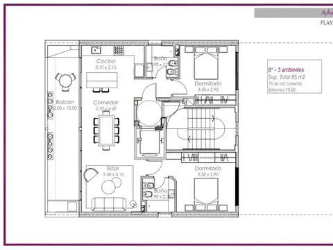 Venta de Departamento 2 y 3 AMBIENTES en Parque Ch en Parque Chacabuco