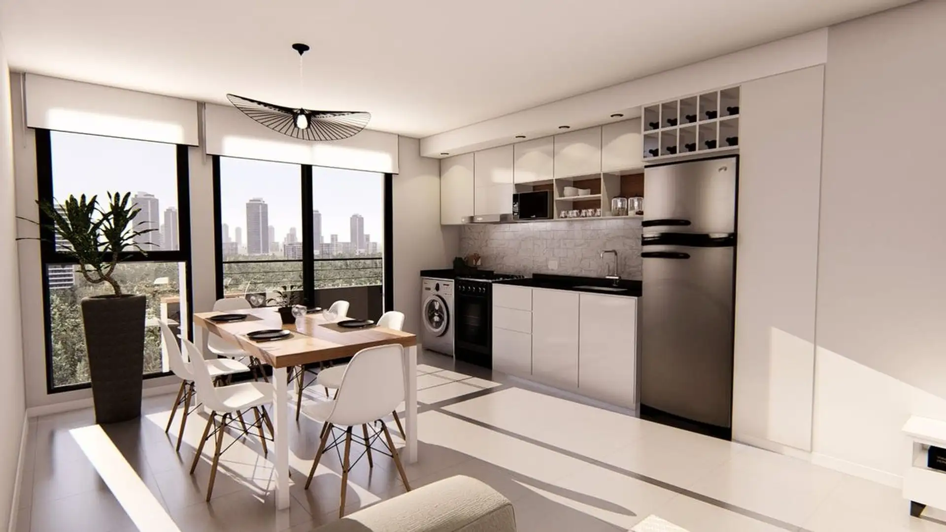 Depto 2 amb en pozo, 42.98m² — Santiago del Estero 2450