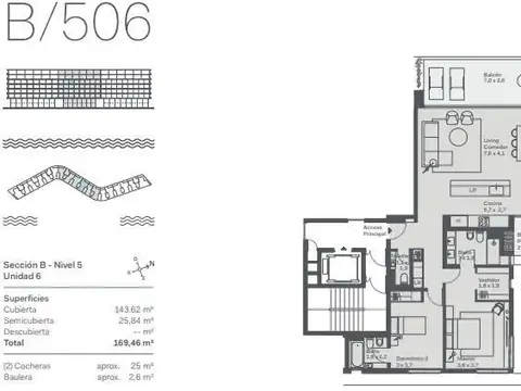 Departamento en Venta de 4 ambientes