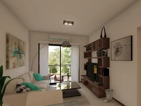 Departamento 2 ambientes con 1 baño