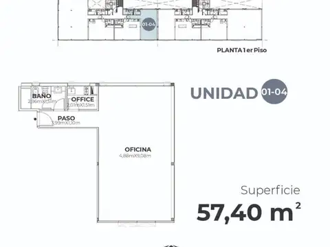 Oficina en  Rada Tilly