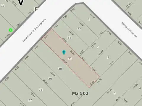 Terreno en Venta de 353,67 m2